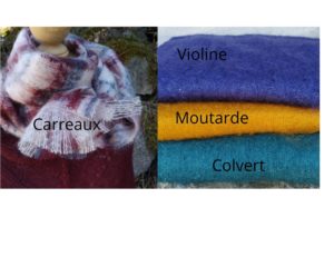 écharpe tissée mohair