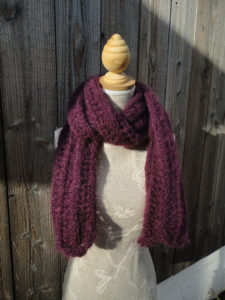 echarpe ajouree pur mohair