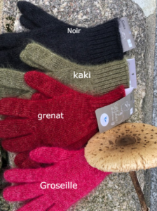 gants mohair soie